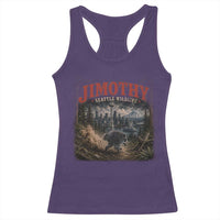 Vintage Jimothy Seattle Wildlife Raccoon Meme Racerback Tank Top