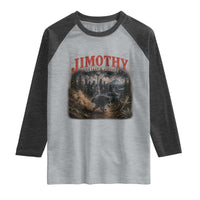 Vintage Jimothy Seattle Wildlife Raccoon Meme Raglan Shirt
