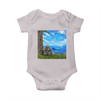 Jimothy Raccoon Dreamcore Baby Onesie Seattle Trash Panda Gen Z Humor Rainbow Aesthetic