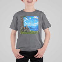 Jimothy Raccoon Dreamcore T Shirt For Kid Seattle Trash Panda Gen Z Humor Rainbow Aesthetic