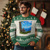 Jimothy Raccoon Dreamcore Ugly Christmas Sweater Seattle Trash Panda Gen Z Humor Rainbow Aesthetic