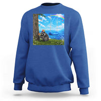 Jimothy Raccoon Dreamcore Sweatshirt Seattle Trash Panda Gen Z Humor Rainbow Aesthetic