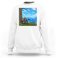 Jimothy Raccoon Dreamcore Sweatshirt Seattle Trash Panda Gen Z Humor Rainbow Aesthetic