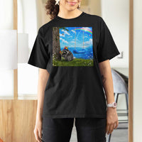 Jimothy Raccoon Dreamcore T Shirt For Women Seattle Trash Panda Gen Z Humor Rainbow Aesthetic