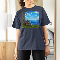 Jimothy Raccoon Dreamcore T Shirt For Women Seattle Trash Panda Gen Z Humor Rainbow Aesthetic