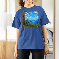 Jimothy Raccoon Dreamcore T Shirt For Women Seattle Trash Panda Gen Z Humor Rainbow Aesthetic