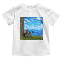 Jimothy Raccoon Dreamcore Toddler T Shirt Seattle Trash Panda Gen Z Humor Rainbow Aesthetic