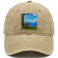 Jimothy Raccoon Dreamcore Washed Cotton Baseball Cap Seattle Trash Panda Gen Z Humor Rainbow Aesthetic