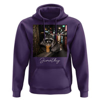 Jimothy Raccoon Drinking Iced Coffee Night City Aesthetic Hoodie