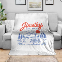 Jimothy Seattle Raccoon Throw Blanket Vintage Graphic Viral Short Spine Trash Panda Wildlife