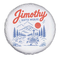 Jimothy Seattle Raccoon Spare Tire Cover Vintage Graphic Viral Short Spine Trash Panda Wildlife