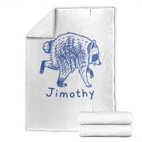 Jimothy Viral Raccoon Throw Blanket Funny Trash Panda Wildlife