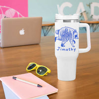 Jimothy Viral Raccoon Tumbler With Handle Funny Trash Panda Wildlife