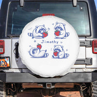 Funny Jimothy Viral Raccoon Spare Tire Cover Cute Baby Trash Panda Strawberry