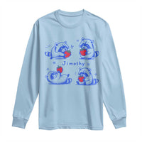 Funny Jimothy Viral Raccoon Long Sleeve Shirt Cute Baby Trash Panda Strawberry
