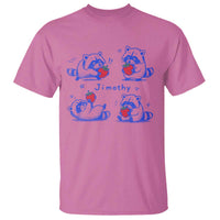 Funny Jimothy Viral Raccoon T Shirt Cute Baby Trash Panda Strawberry