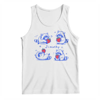Funny Jimothy Viral Raccoon Tank Top Cute Baby Trash Panda Strawberry