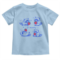 Funny Jimothy Viral Raccoon Toddler T Shirt Cute Baby Trash Panda Strawberry