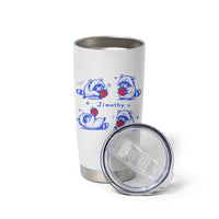 Funny Jimothy Viral Raccoon Tumbler Cup Cute Baby Trash Panda Strawberry