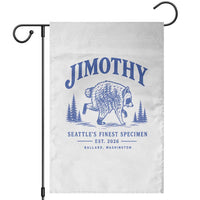 Jimothy Viral Raccoon From Seattle Garden Flag Funny Trash Panda Wildlife Seattle Feral Legend