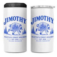 Jimothy Viral Raccoon From Seattle 4 in 1 Can Cooler Tumbler Funny Trash Panda Wildlife Seattle Feral Legend