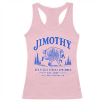 Jimothy Viral Raccoon From Seattle Racerback Tank Top Funny Trash Panda Wildlife Seattle Feral Legend