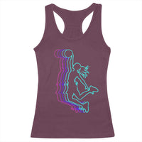 Basketball Girl Racerback Tank Top Player Slam Dunk Teens Girls - Wonder Print Shop