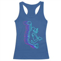 Basketball Girl Racerback Tank Top Player Slam Dunk Teens Girls - Wonder Print Shop