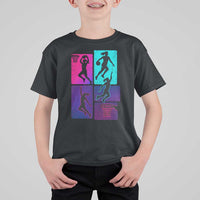Basketball Girls T Shirt For Kid Retro Neon Girl Dunk Hoop Sports - Wonder Print Shop