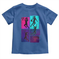 Basketball Girls Toddler T Shirt Retro Neon Girl Dunk Hoop Sports - Wonder Print Shop