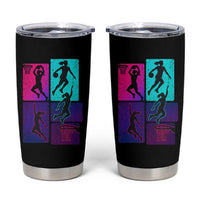 Basketball Girls Tumbler Cup Retro Neon Girl Dunk Hoop Sports - Wonder Print Shop