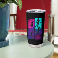 Basketball Girls Tumbler Cup Retro Neon Girl Dunk Hoop Sports - Wonder Print Shop