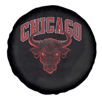 Retro Chicago Spare Tire Cover Bulls Mascot Team Spirit Vintage Basketball Fan - Wonder Print Shop
