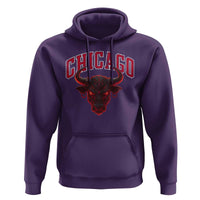 Retro Chicago Hoodie Bulls Mascot Team Spirit Vintage Basketball Fan - Wonder Print Shop