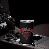 Retro Chicago Tumbler Cup Bulls Mascot Team Spirit Vintage Basketball Fan - Wonder Print Shop