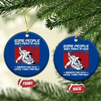 Brazilian Jiu Jitsu Ceramic Ornament Some People Just Need A Hug Vintage BJJ - Wonder Print Shop
