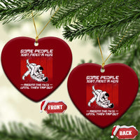 Brazilian Jiu Jitsu Ceramic Ornament Some People Just Need A Hug Vintage BJJ - Wonder Print Shop