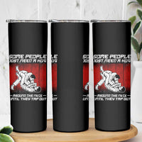 Brazilian Jiu Jitsu Skinny Tumbler Some People Just Need A Hug Vintage BJJ - Wonder Print Shop