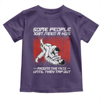 Brazilian Jiu Jitsu Toddler T Shirt Some People Just Need A Hug Vintage BJJ - Wonder Print Shop