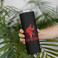 Brazilian Jiu Jitsu Skinny Tumbler BJJ Distressed - Wonder Print Shop