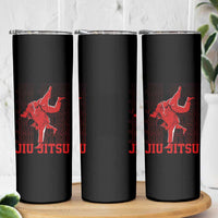 Brazilian Jiu Jitsu Skinny Tumbler BJJ Distressed - Wonder Print Shop