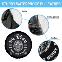 Brazilian Jiu Jitsu Spare Tire Cover Train Like A Beast Vintage BJJ Grappling Gorilla - Wonder Print Shop