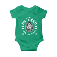 Brazilian Jiu Jitsu Baby Onesie Train Like A Beast Vintage BJJ Grappling Gorilla - Wonder Print Shop