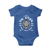 Brazilian Jiu Jitsu Baby Onesie Train Like A Beast Vintage BJJ Grappling Gorilla - Wonder Print Shop