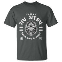 Brazilian Jiu Jitsu T Shirt Train Like A Beast Vintage BJJ Grappling Gorilla - Wonder Print Shop