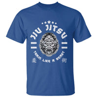 Brazilian Jiu Jitsu T Shirt Train Like A Beast Vintage BJJ Grappling Gorilla - Wonder Print Shop