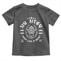 Brazilian Jiu Jitsu Toddler T Shirt Train Like A Beast Vintage BJJ Grappling Gorilla - Wonder Print Shop