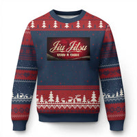 Funny Brazilian Jiu Jitsu Ugly Christmas Sweater BJJ Tactical Hugging Choke Jiujitsu Martial Arts - Wonder Print Shop