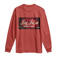 Funny Brazilian Jiu Jitsu Long Sleeve Shirt BJJ Tactical Hugging Choke Jiujitsu Martial Arts - Wonder Print Shop