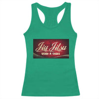 Funny Brazilian Jiu Jitsu Racerback Tank Top BJJ Tactical Hugging Choke Jiujitsu Martial Arts - Wonder Print Shop